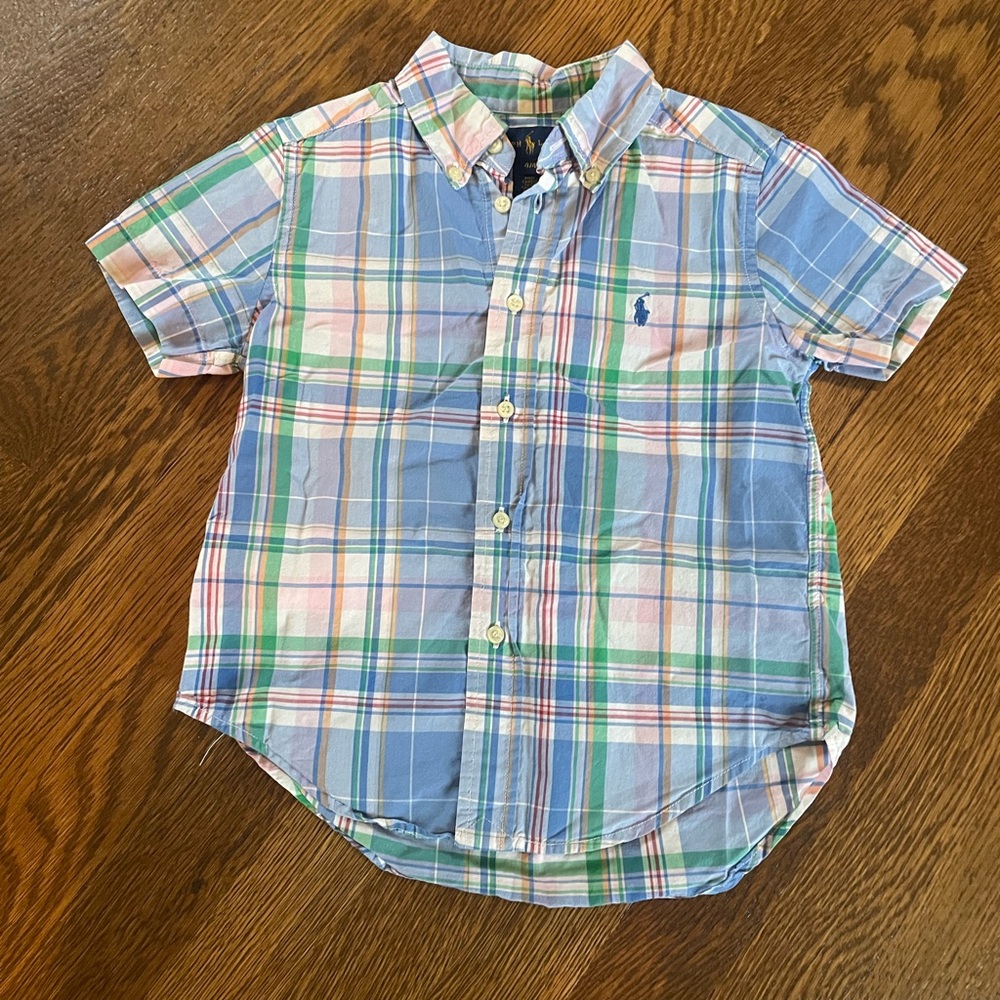 Ralph Lauren Plaid Madras Kids Shirt